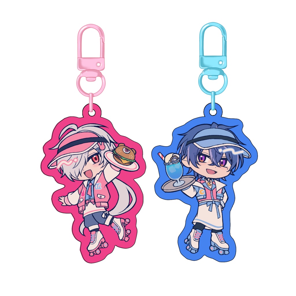 【非公式】つーすりダイナーアクリルキーホルダー＆ステッカーセット