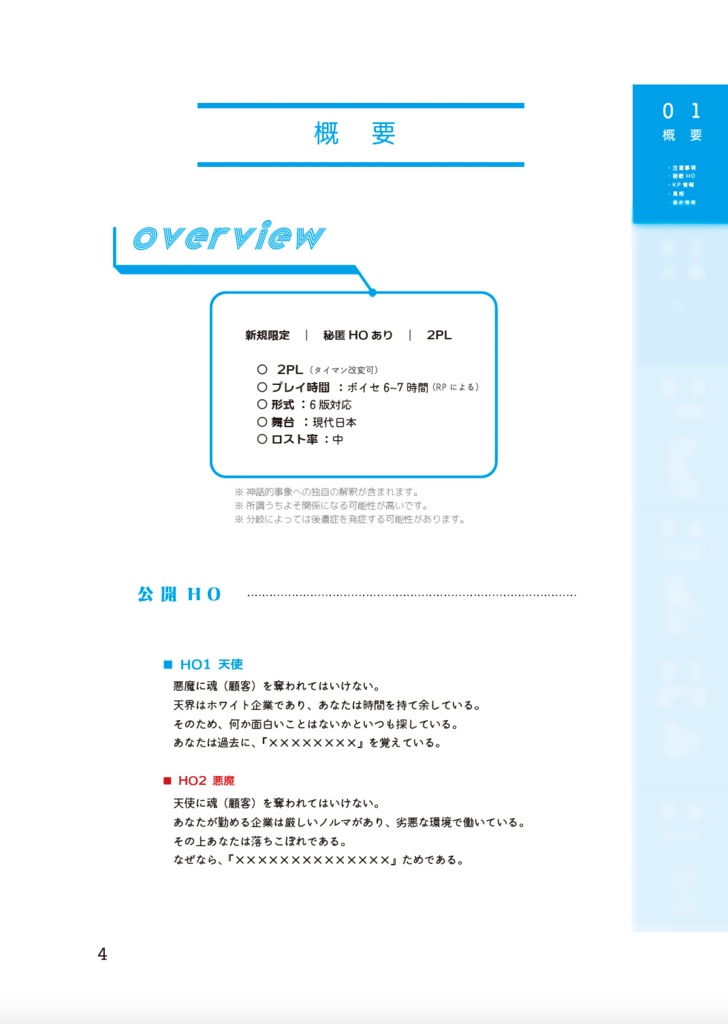 240429更新|CoCシナリオ集「ポストヒューマン・ビーイング」