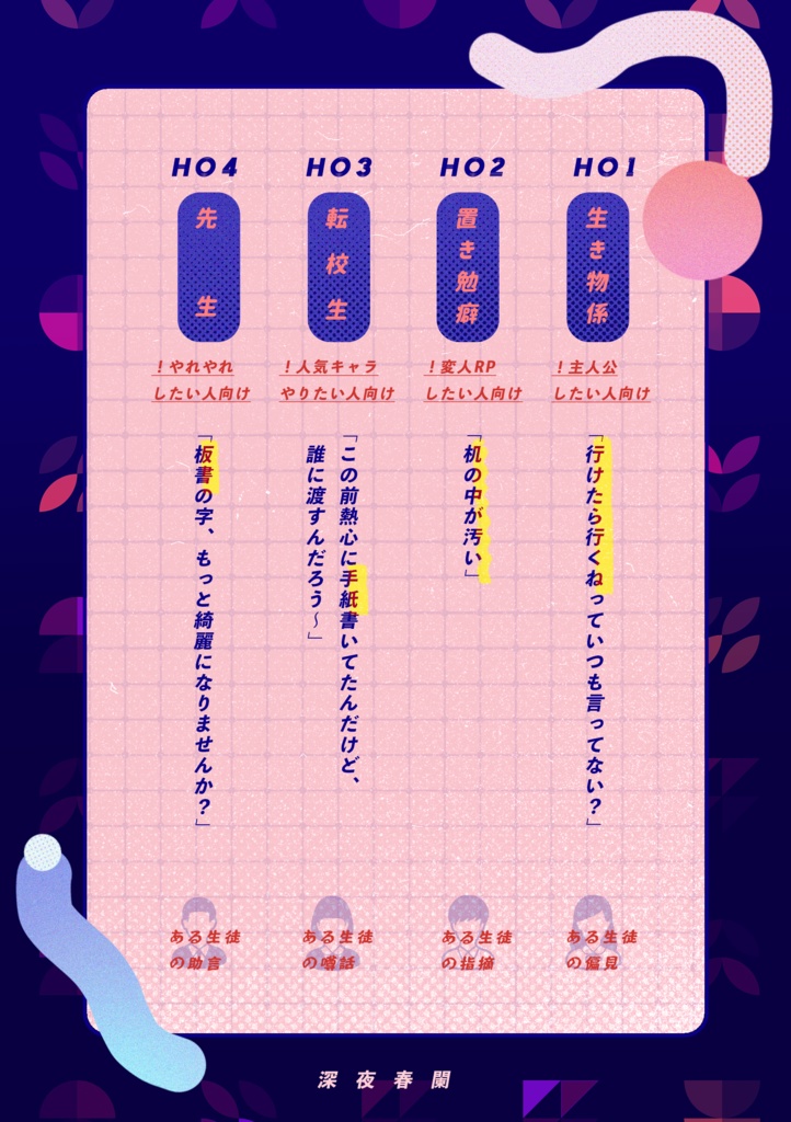 CoC6th『深夜春闌』電子版(サンプルページ)