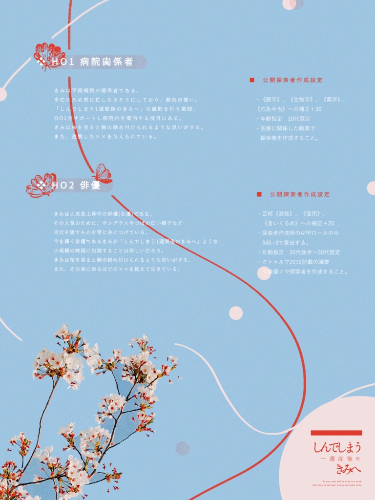 【250810更新】CoC「しんでしまう一週間後のきみへ」SPLL:E108466