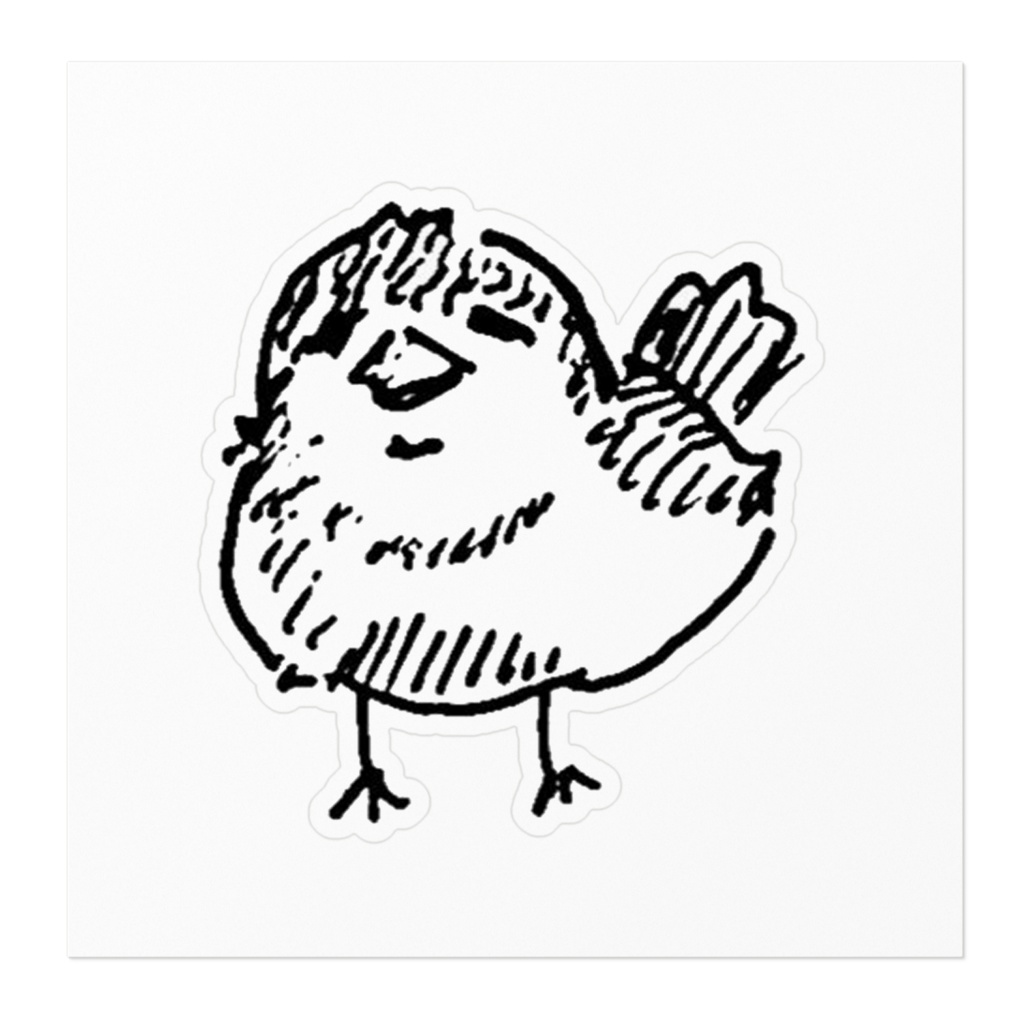 とりのステッカー