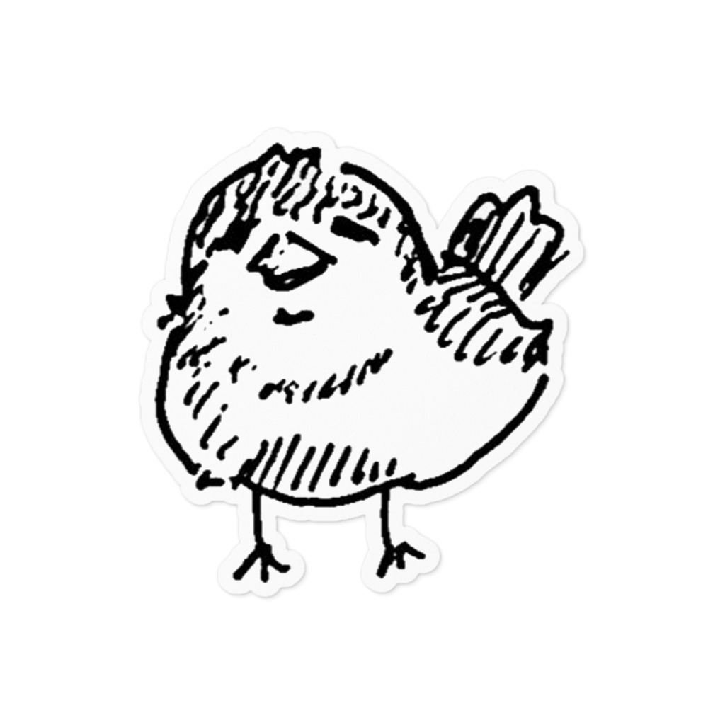 とりのステッカー