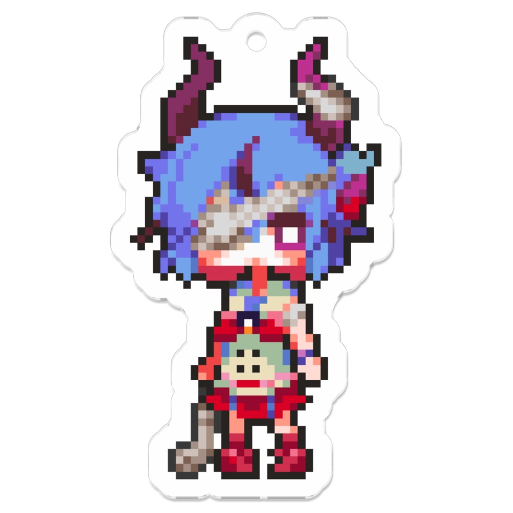 「かるみあどーるず」鳴花ミコト-ドットアクリルキーホルダー