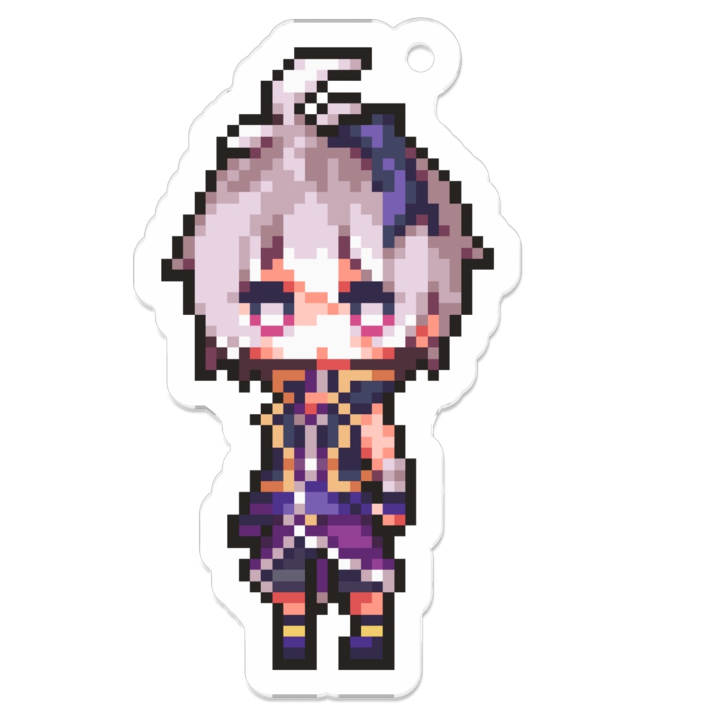 「りこりすめもりあ」flower-ドットアクリルキーホルダー