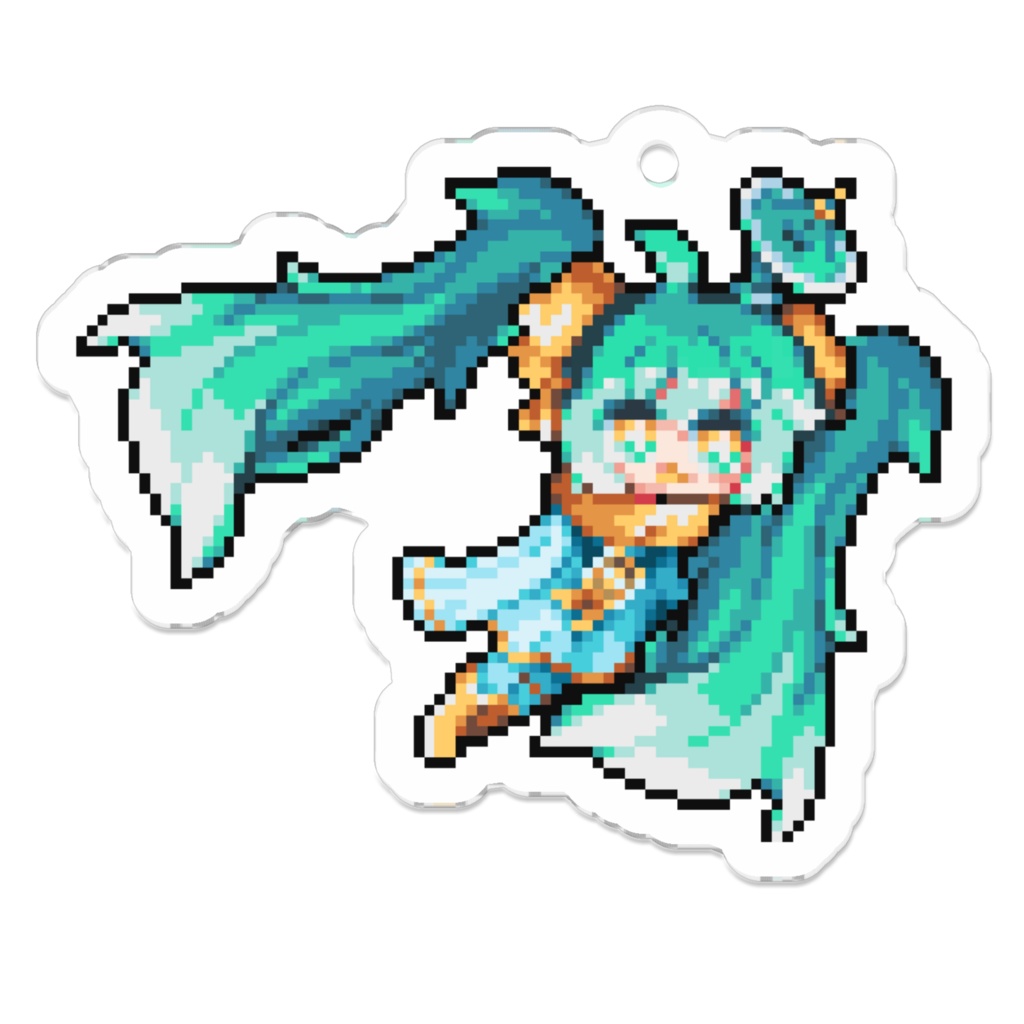 「そにあずれこーど」初音ミク（Sonars.01)-ドットアクリルキーホルダー