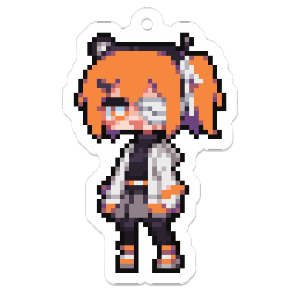 「0001」足立レイ-ドットアクリルキーホルダー