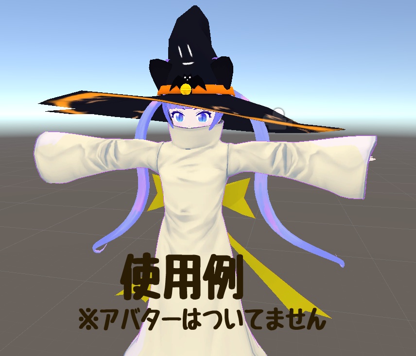 ハロウィン魔女帽子(ネコミミ対応)