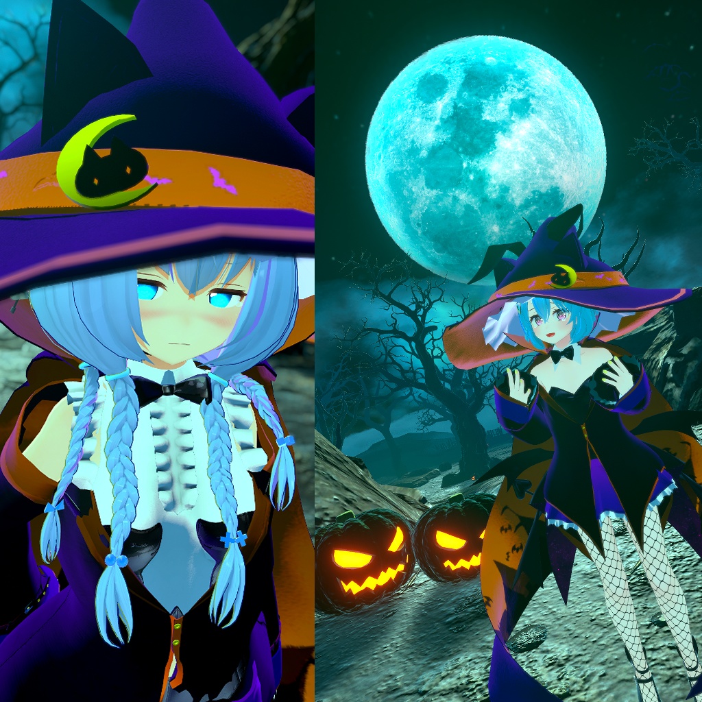 バニーや水着の上から着やすい魔女衣装(ますきゃっとぷらす・トラスちゃん対応)