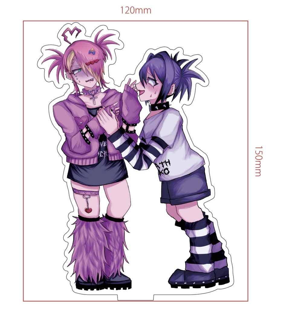 アクリルスタンド 幽くん×メラちゃん