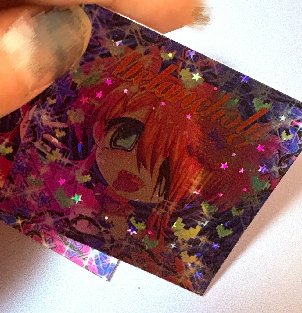 BlingeeCore風ステッカー(通常or銀箔ホログラム)6×6