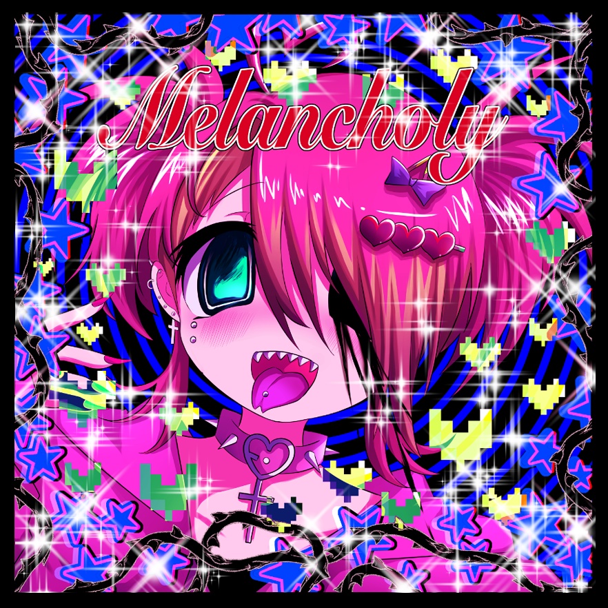 BlingeeCore風ステッカー(通常or銀箔ホログラム)6×6