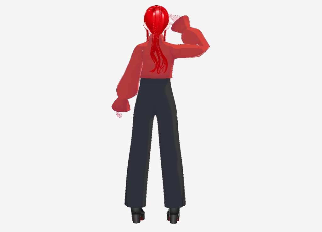 VRoid - Ruffle Shirt and Pleated Pants