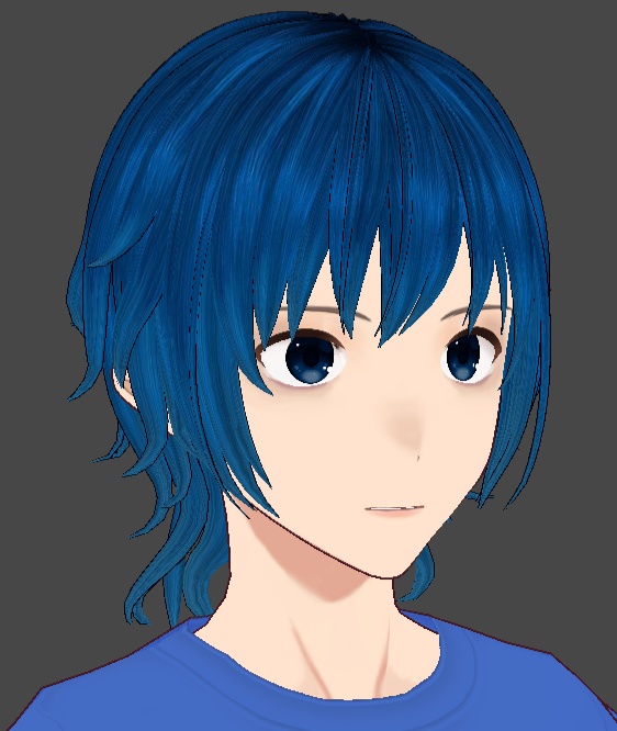 Vroid blue hair color