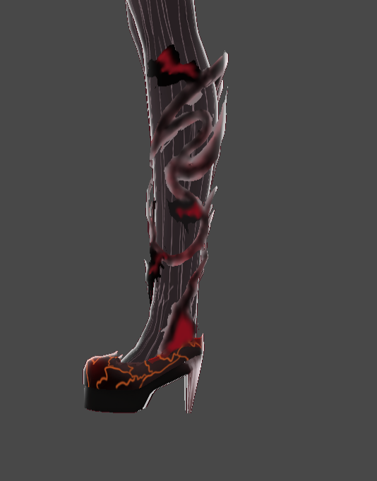 Hooved Character Hoove Boots - Ana Nomis in Hell - BOOTH