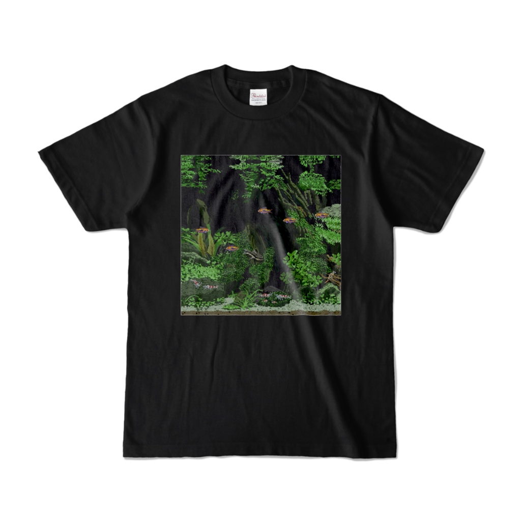 ドット絵Tシャツ 水草水槽