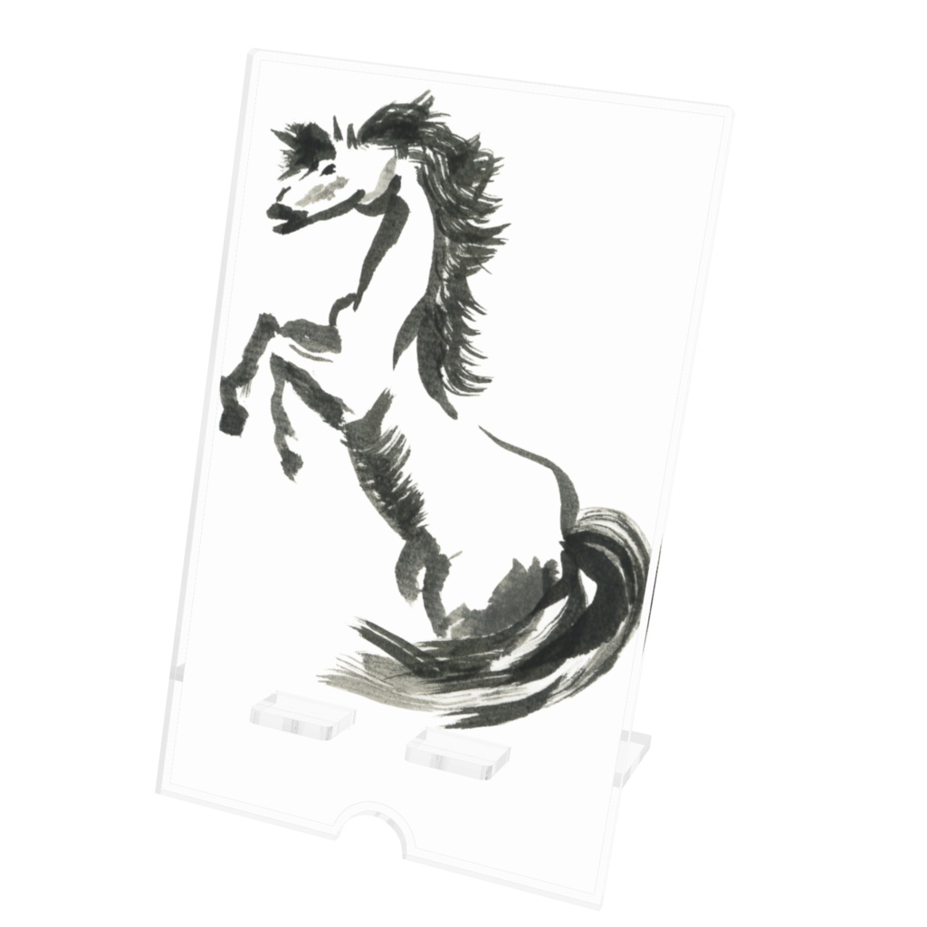 アクリルスマホスタンド 馬の躍動