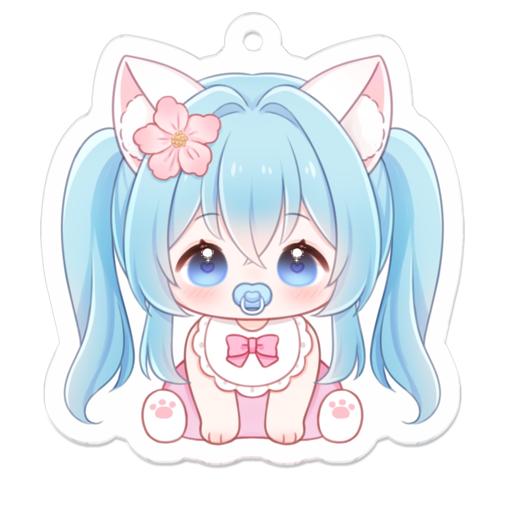 空猫アクリルキーホルダー