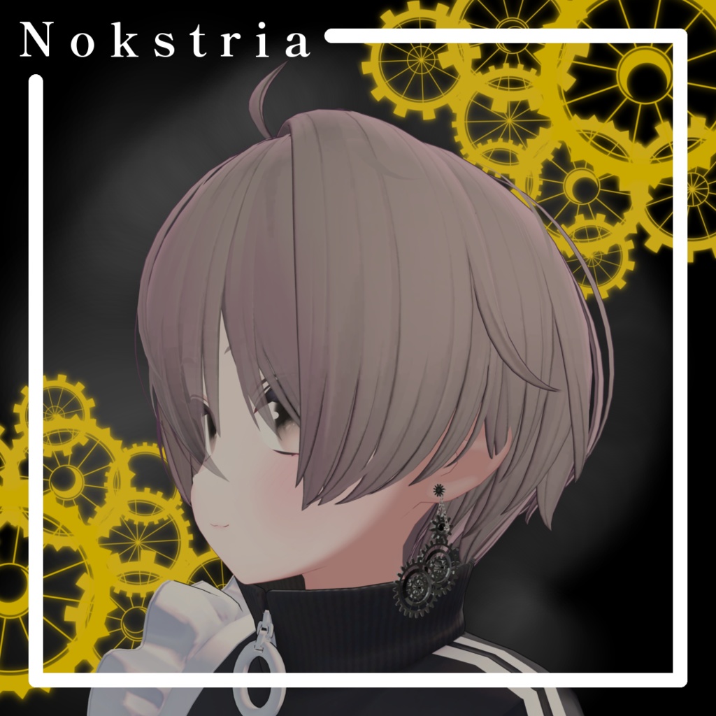 【触れれる揺れる回転アニメーション付き】トリニティギア・ピアス