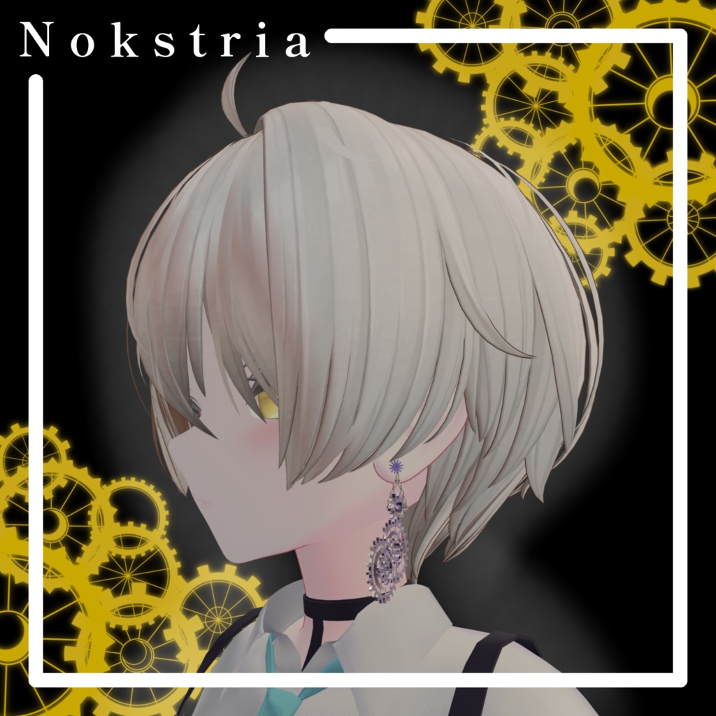 【触れれる揺れる回転アニメーション付き】トリニティギア・ピアス