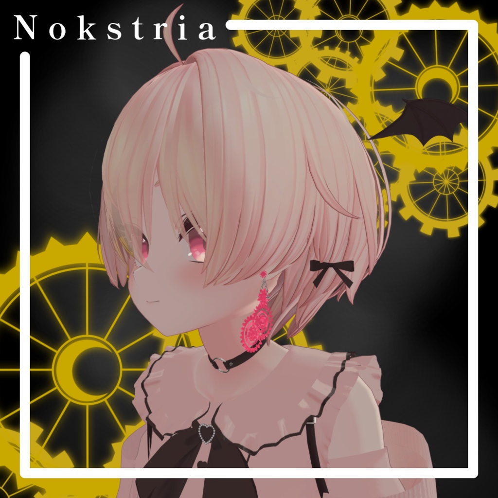 【触れれる揺れる回転アニメーション付き】トリニティギア・ピアス