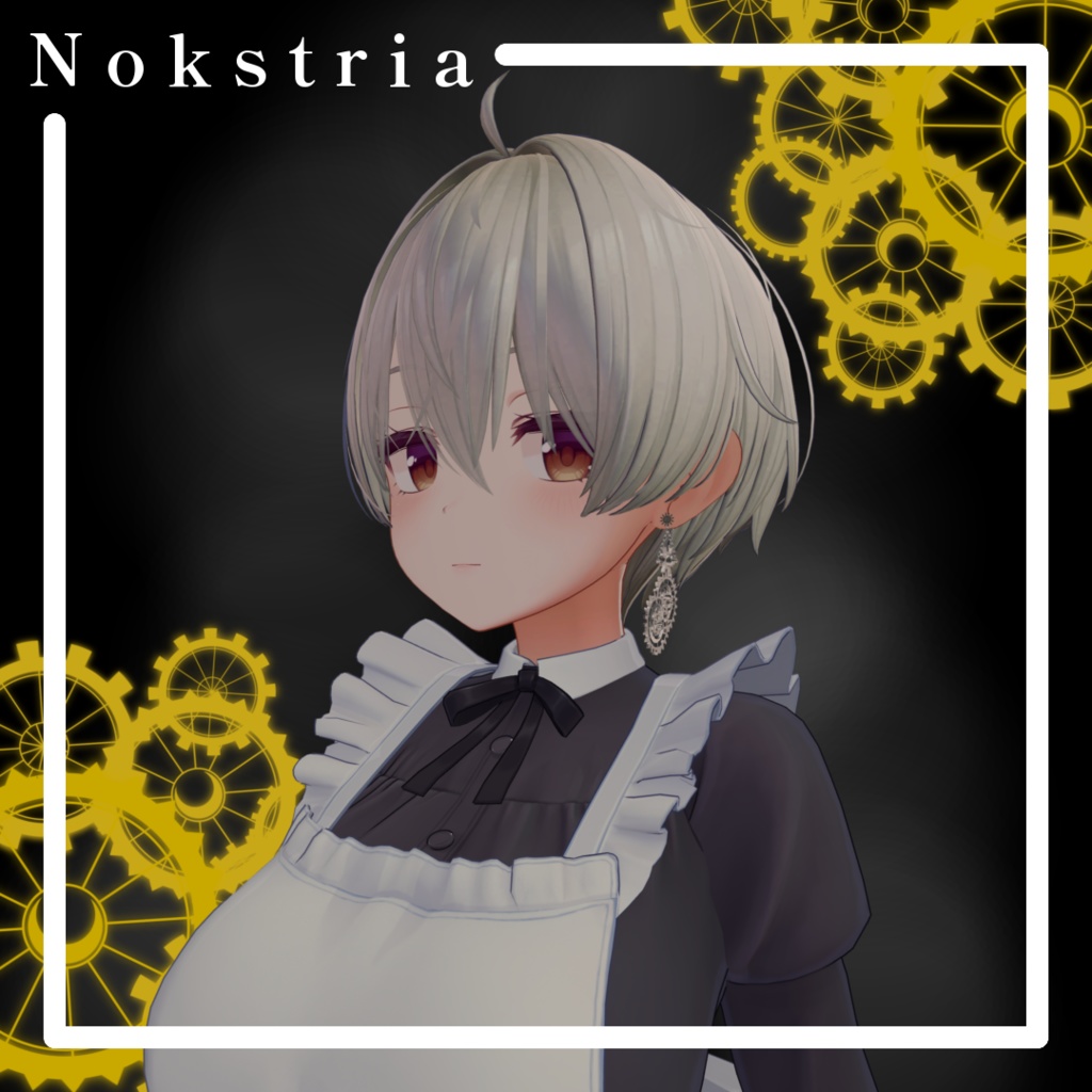 【触れれる揺れる回転アニメーション付き】トリニティギア・ピアス