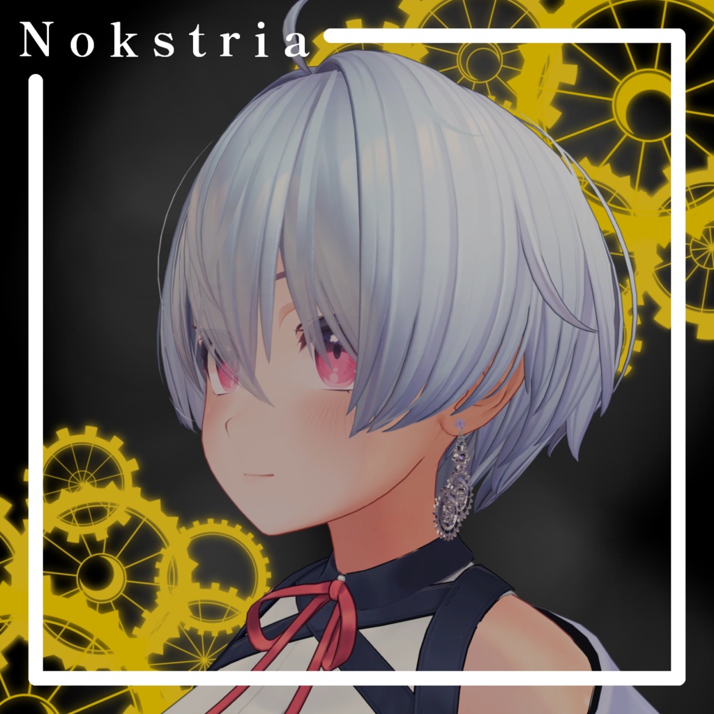 【触れれる揺れる回転アニメーション付き】トリニティギア・ピアス