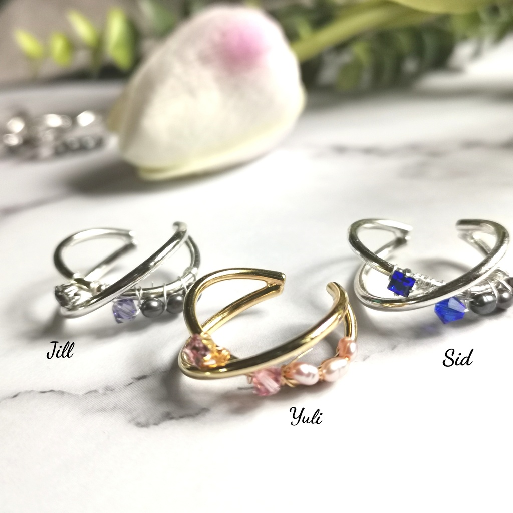 イケメン王宮 彼色がきらめく、リングにもなるイヤーカフ