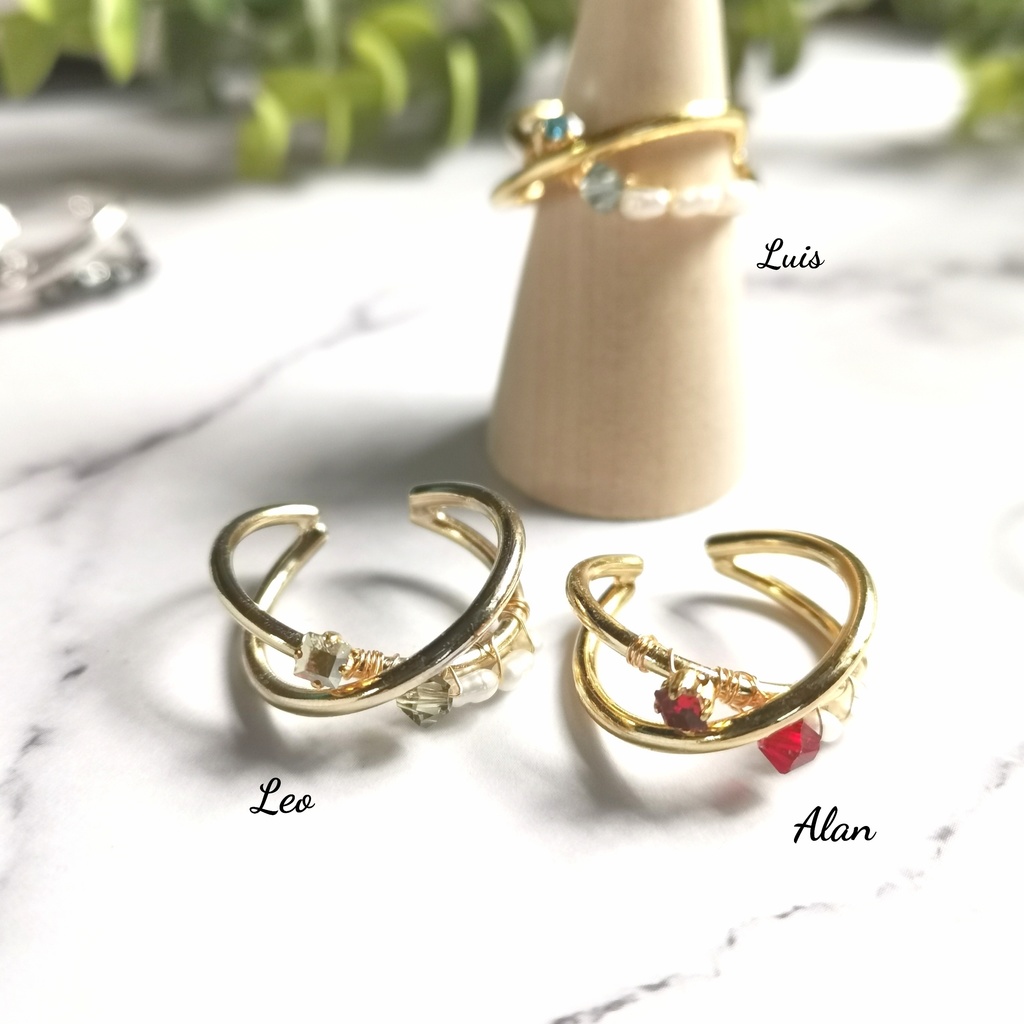 イケメン王宮 彼色がきらめく、リングにもなるイヤーカフ