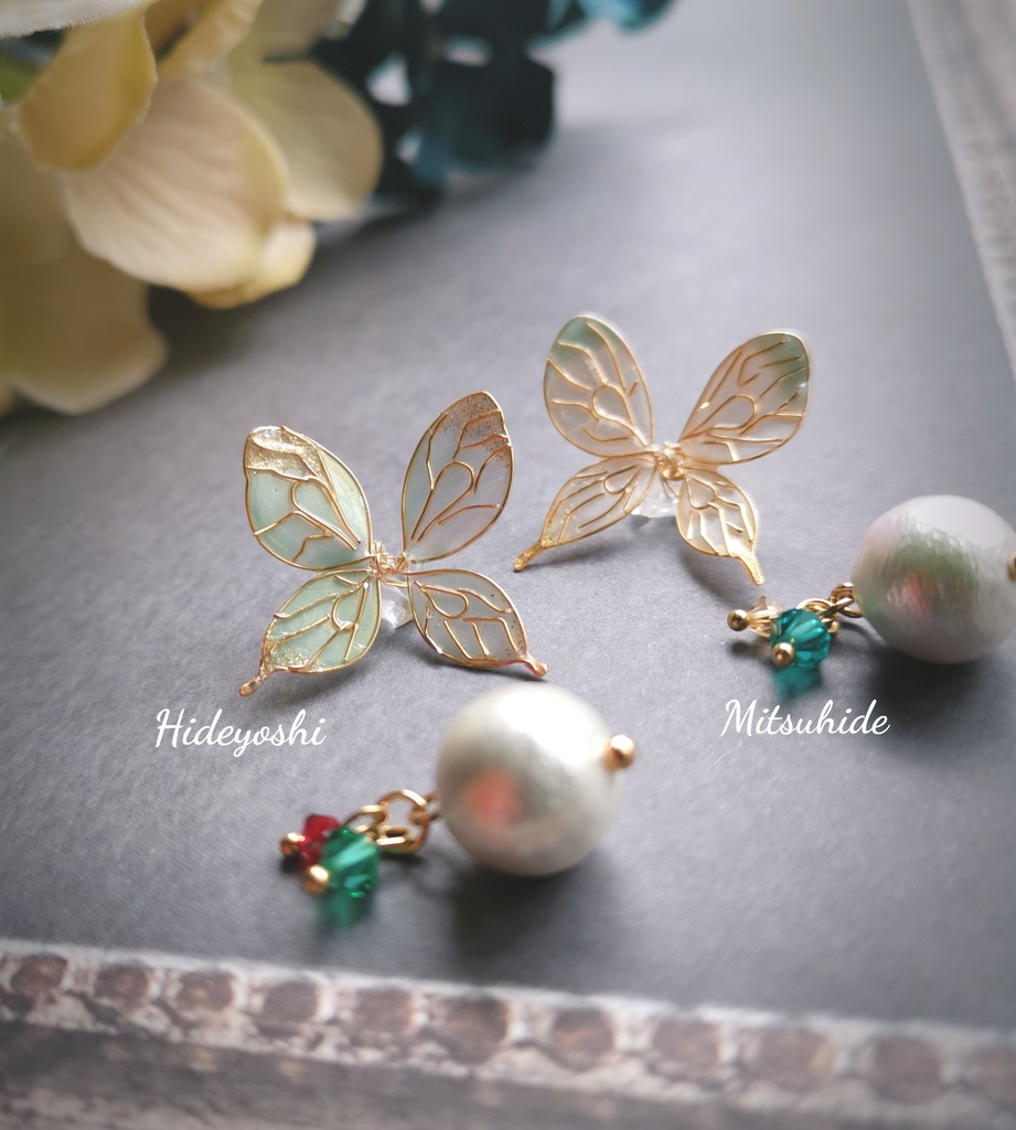 イケメン戦国イメージアクセサリー、彼色が瞬く耳飾り