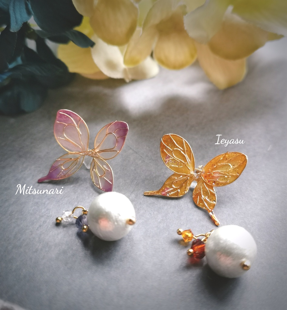 イケメン戦国イメージアクセサリー、彼色が瞬く耳飾り