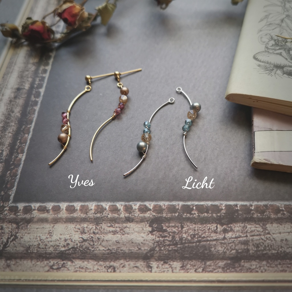 イケメン王子イメージアクセサリー·彼色が揺れる、イヤーアクセサリー