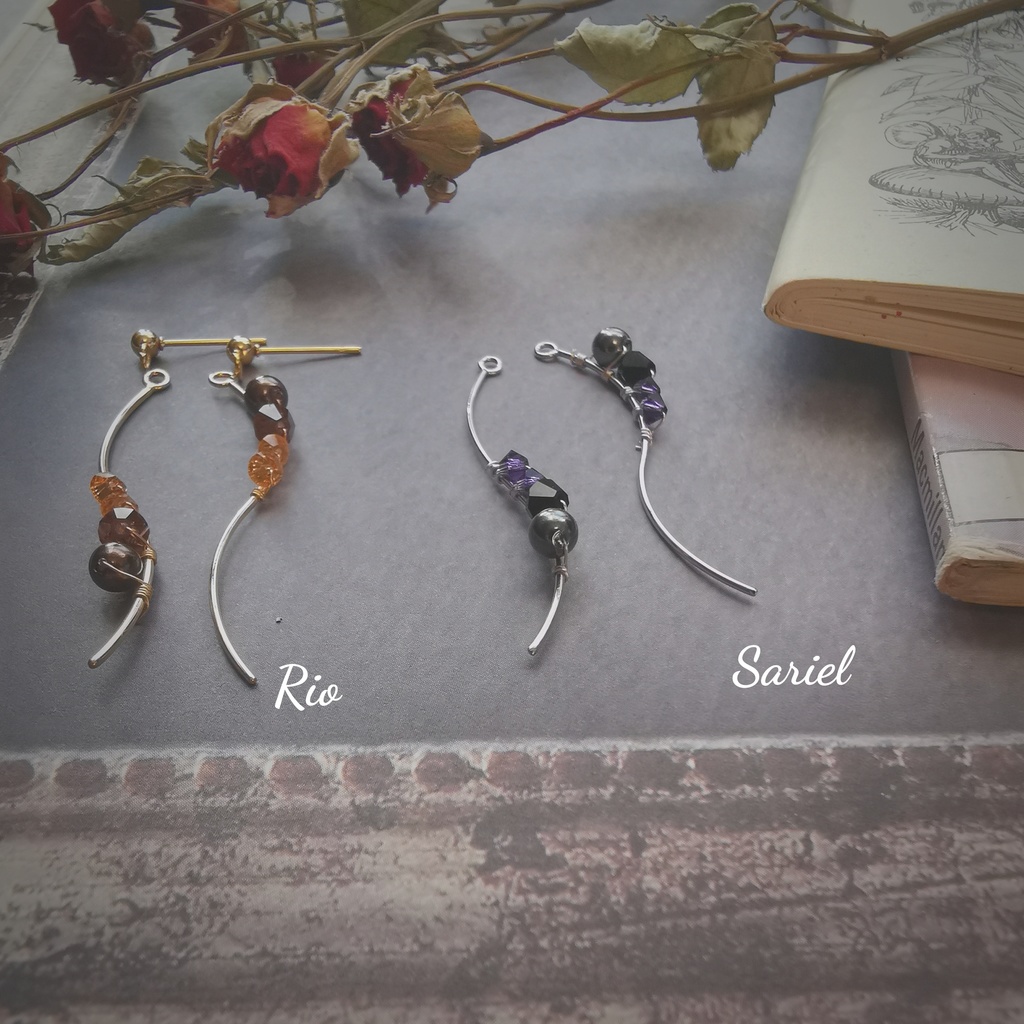 イケメン王子イメージアクセサリー·彼色が揺れる、イヤーアクセサリー