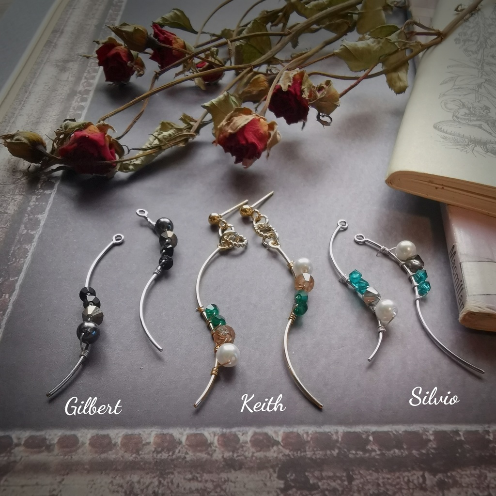 イケメン王子イメージアクセサリー·彼色が揺れる、イヤーアクセサリー