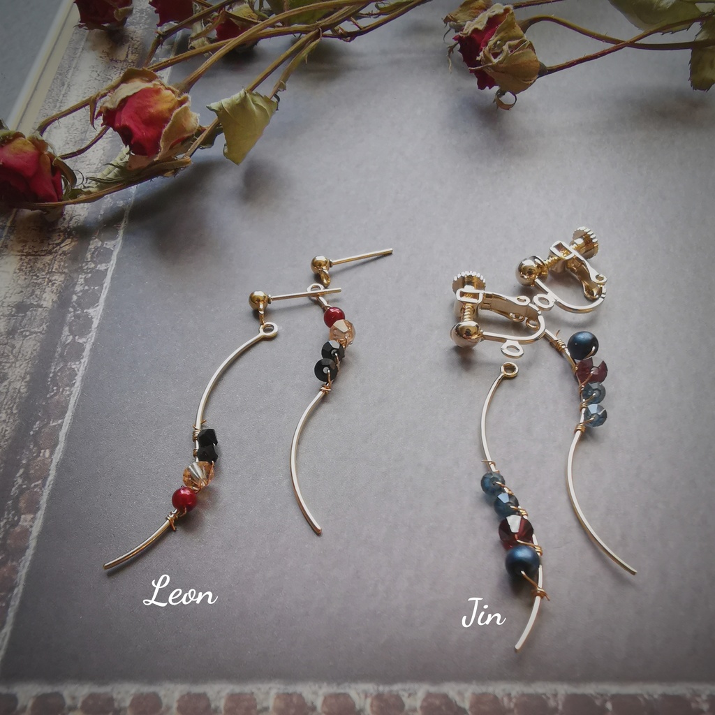 イケメン王子イメージアクセサリー·彼色が揺れる、イヤーアクセサリー