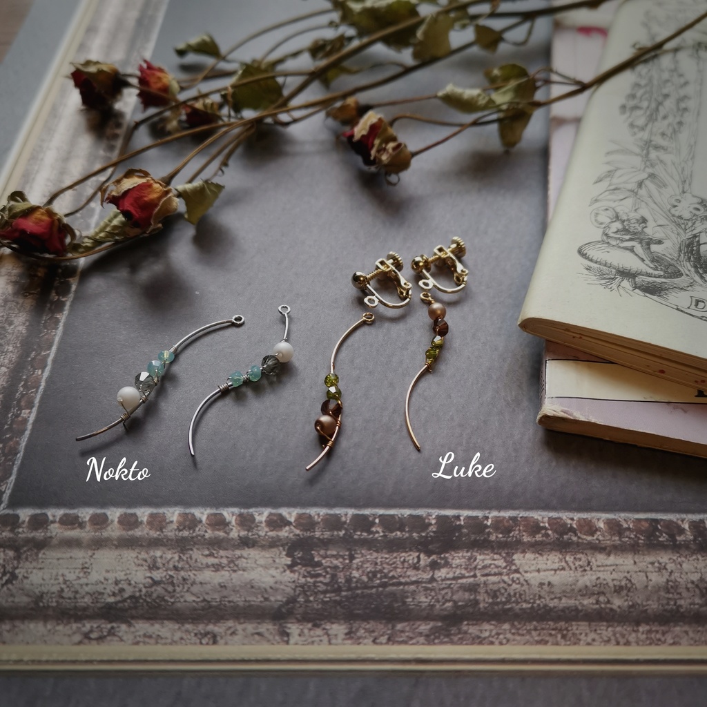 イケメン王子イメージアクセサリー·彼色が揺れる、イヤーアクセサリー