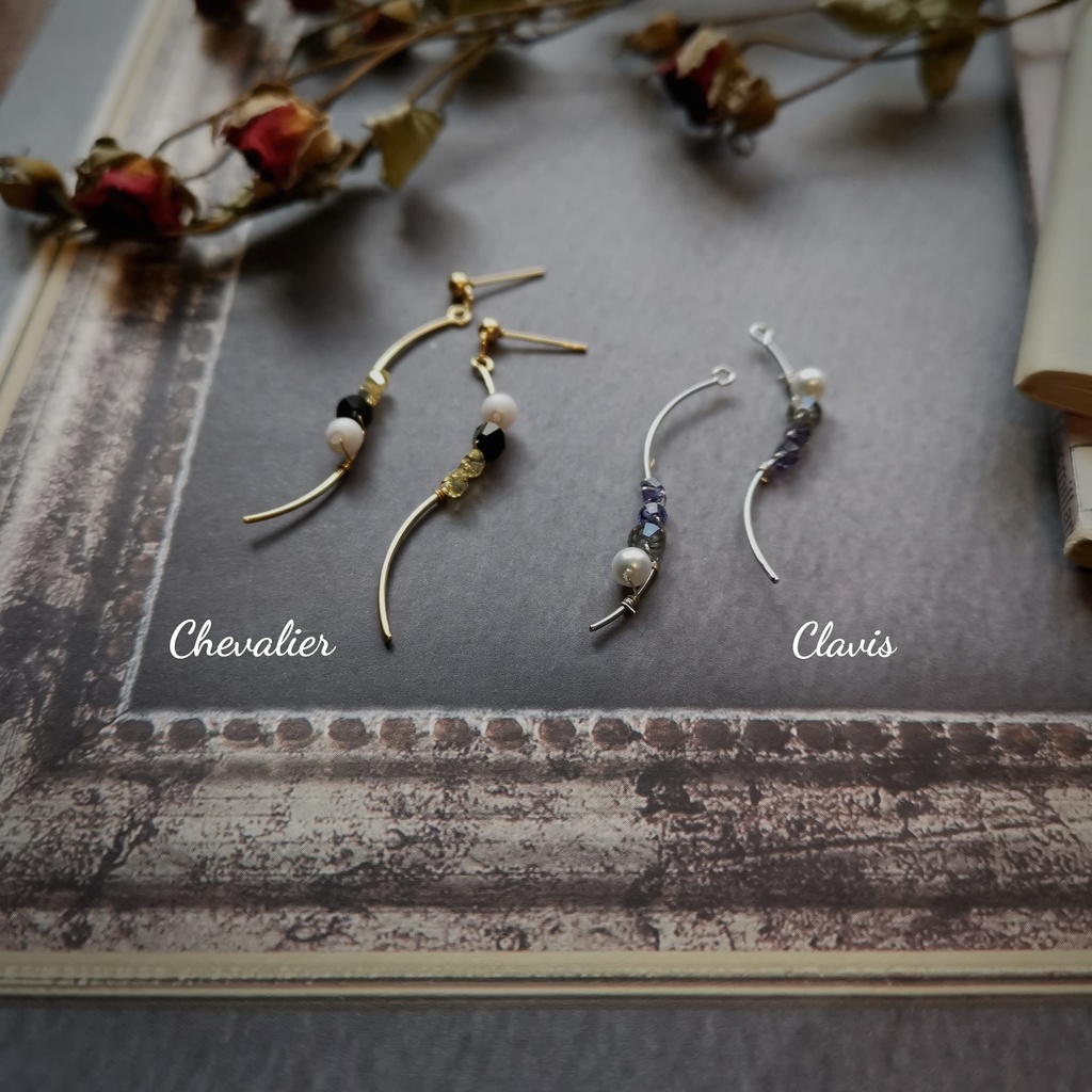 イケメン王子イメージアクセサリー·彼色が揺れる、イヤーアクセサリー