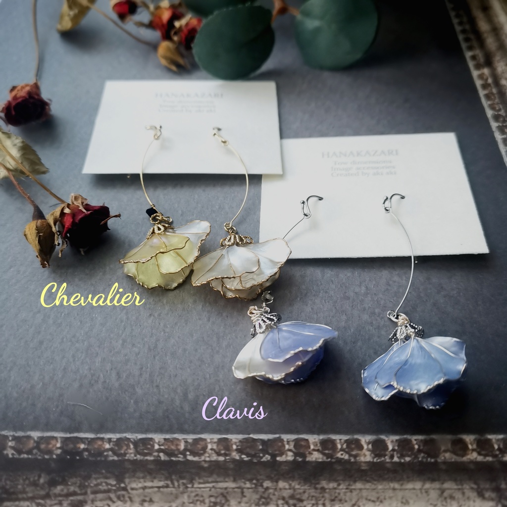 イケメン王子花びらみたいなイヤーアクセサリー