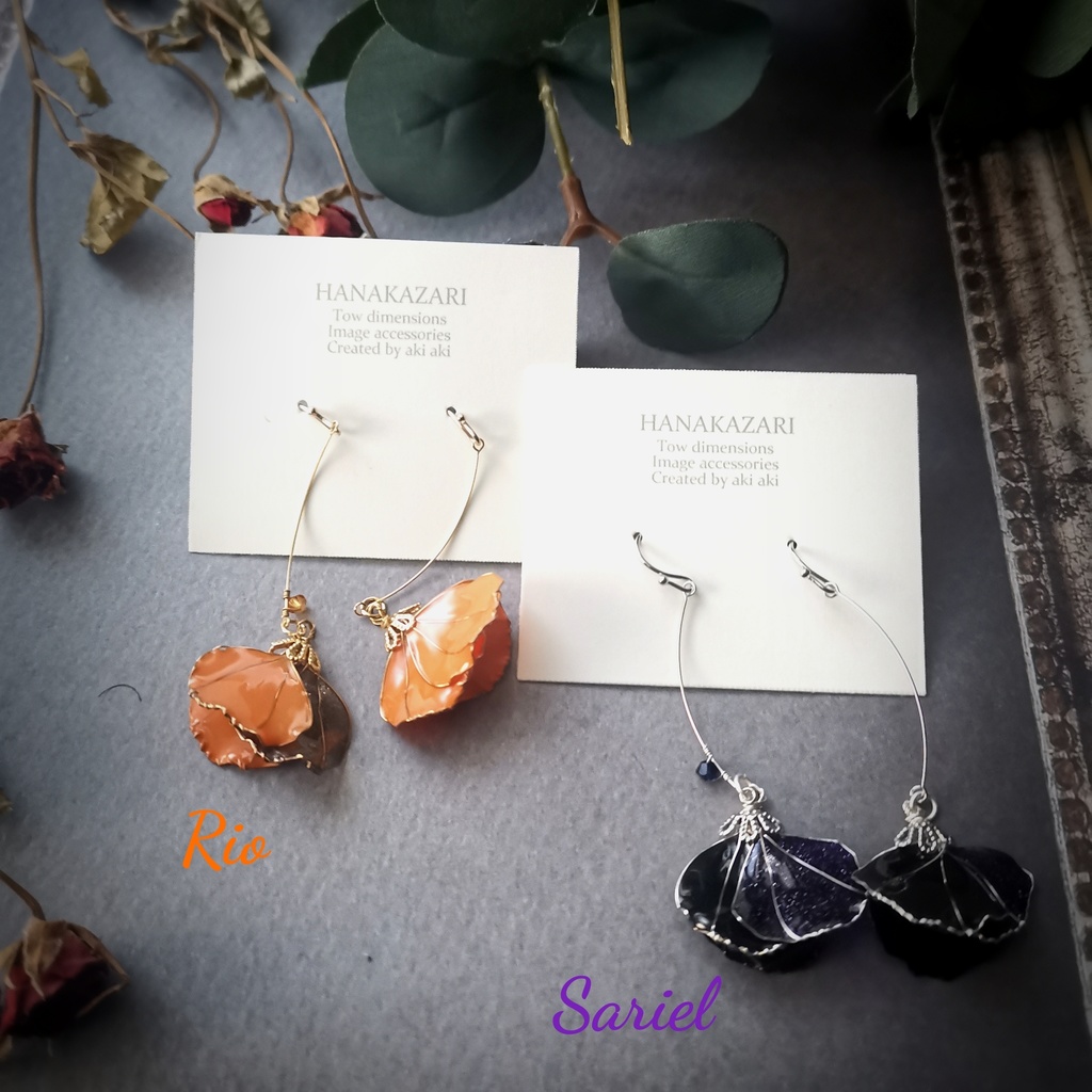 イケメン王子花びらみたいなイヤーアクセサリー