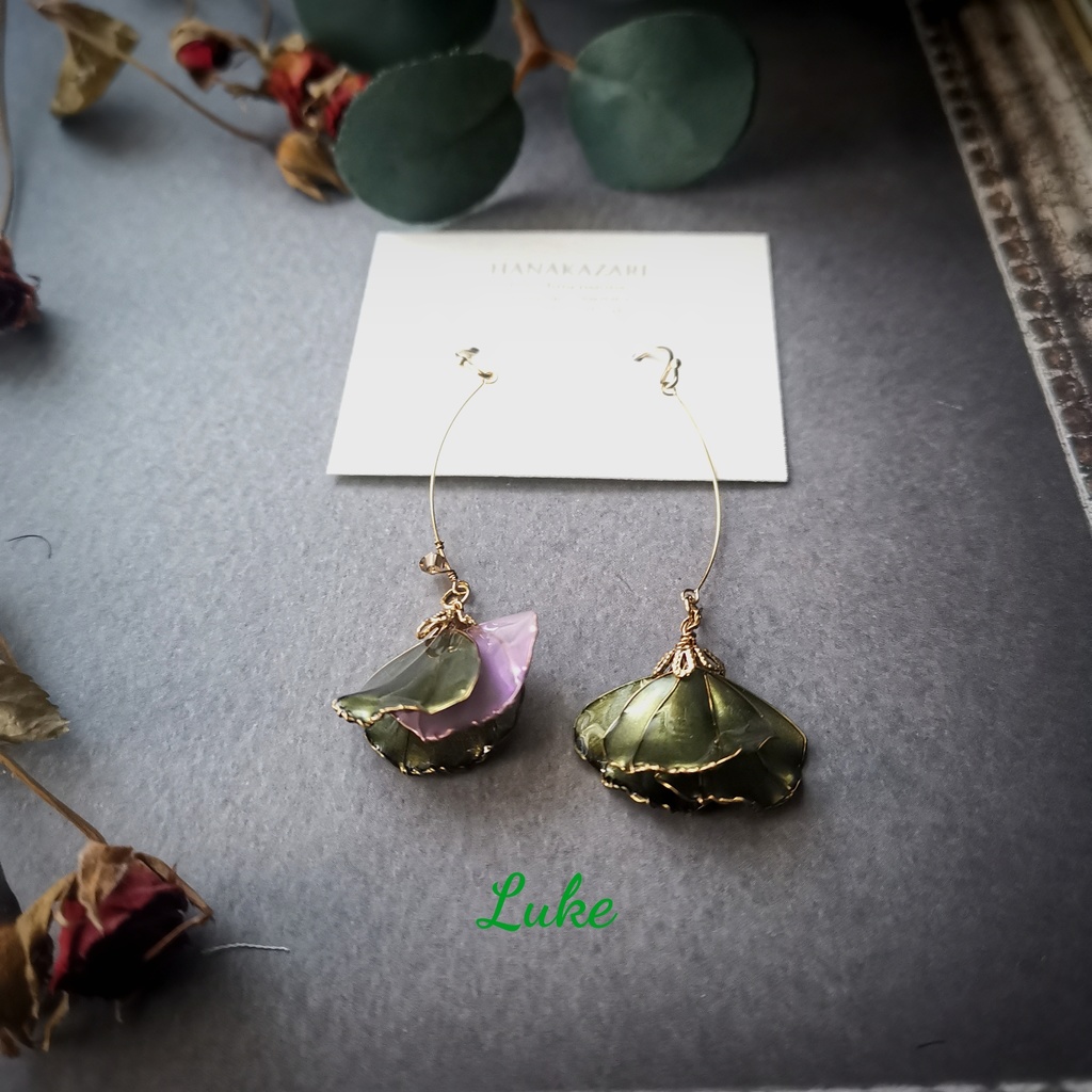 イケメン王子花びらみたいなイヤーアクセサリー