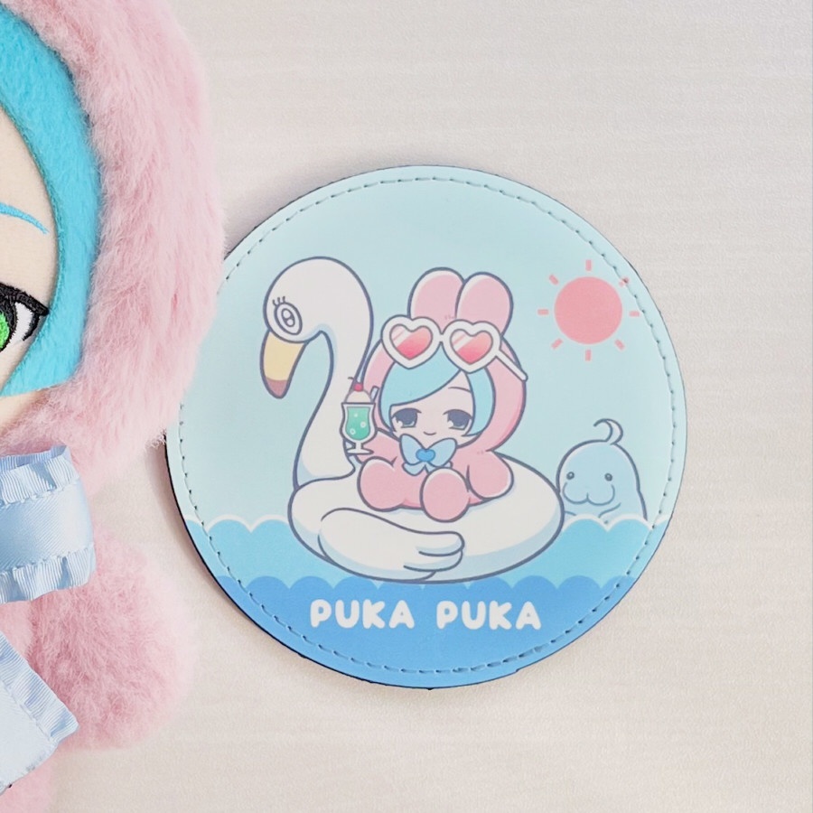 うさ合皮コースター