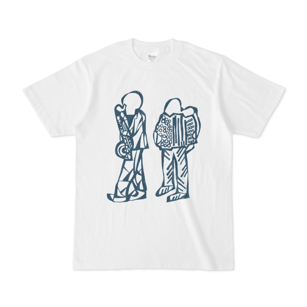 【audace】3rdアルバム「laperirostum」盤面柄Tシャツ 白