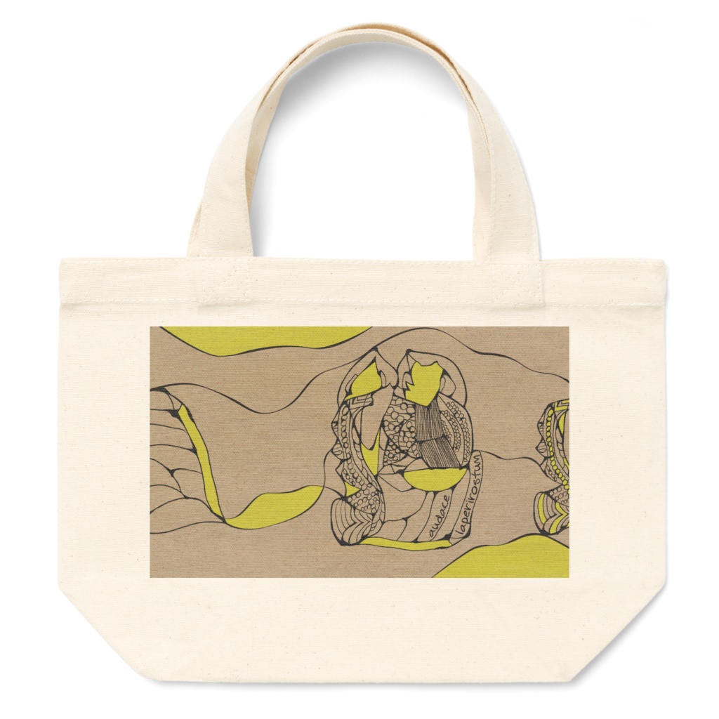 【audace】3rdアルバム「laperirostum」ジャケ柄トートバッグ L/M/S