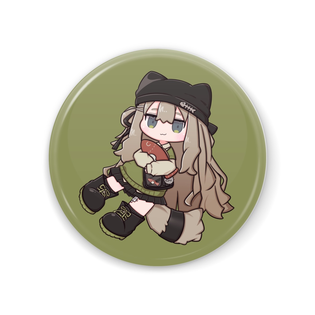 にんまりキプフェル 缶ミラー J01