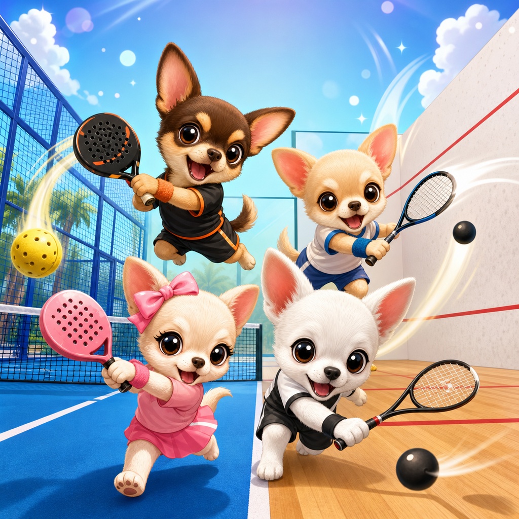 わんわんパデル&スカッシュ! Padel Pups