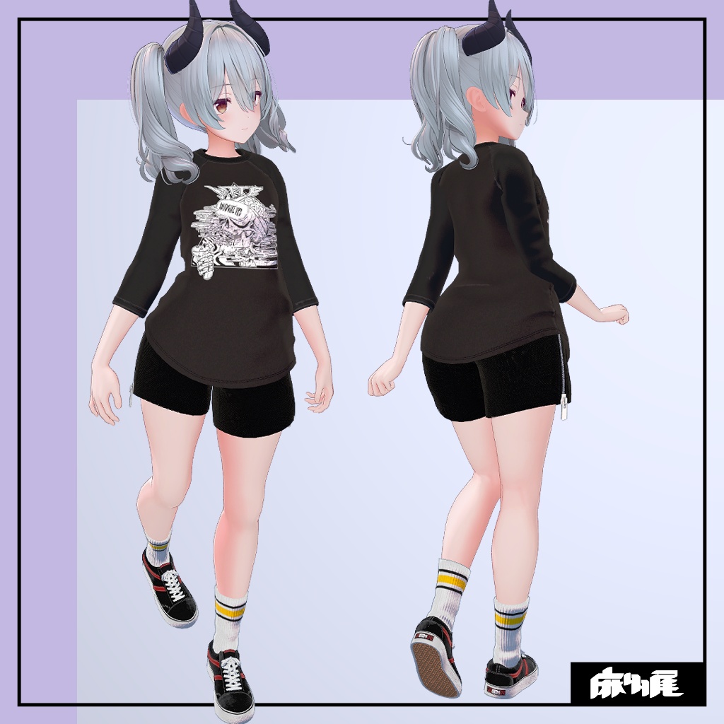 【FCミルティナ用】ラグランTシャツ&スニーカー