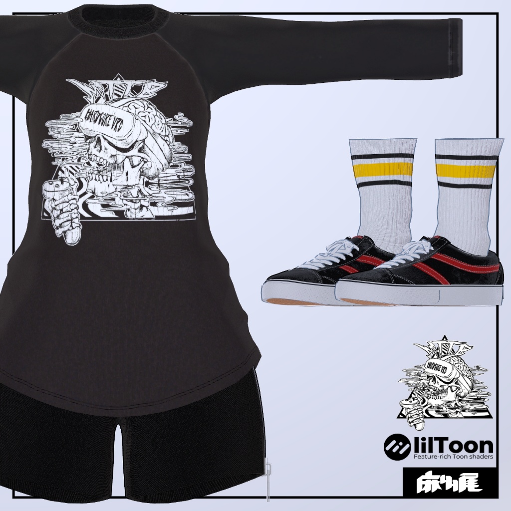 【FCミルティナ用】ラグランTシャツ&スニーカー