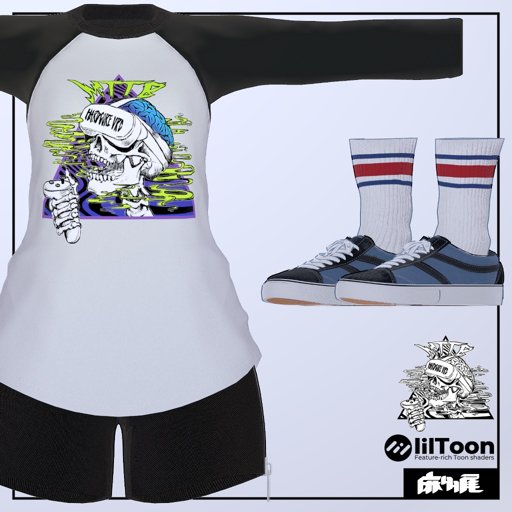 【FCミルティナ用】ラグランTシャツ&スニーカー