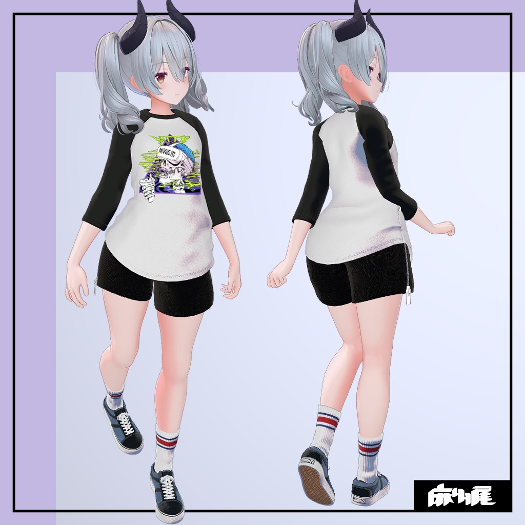 【FCミルティナ用】ラグランTシャツ&スニーカー