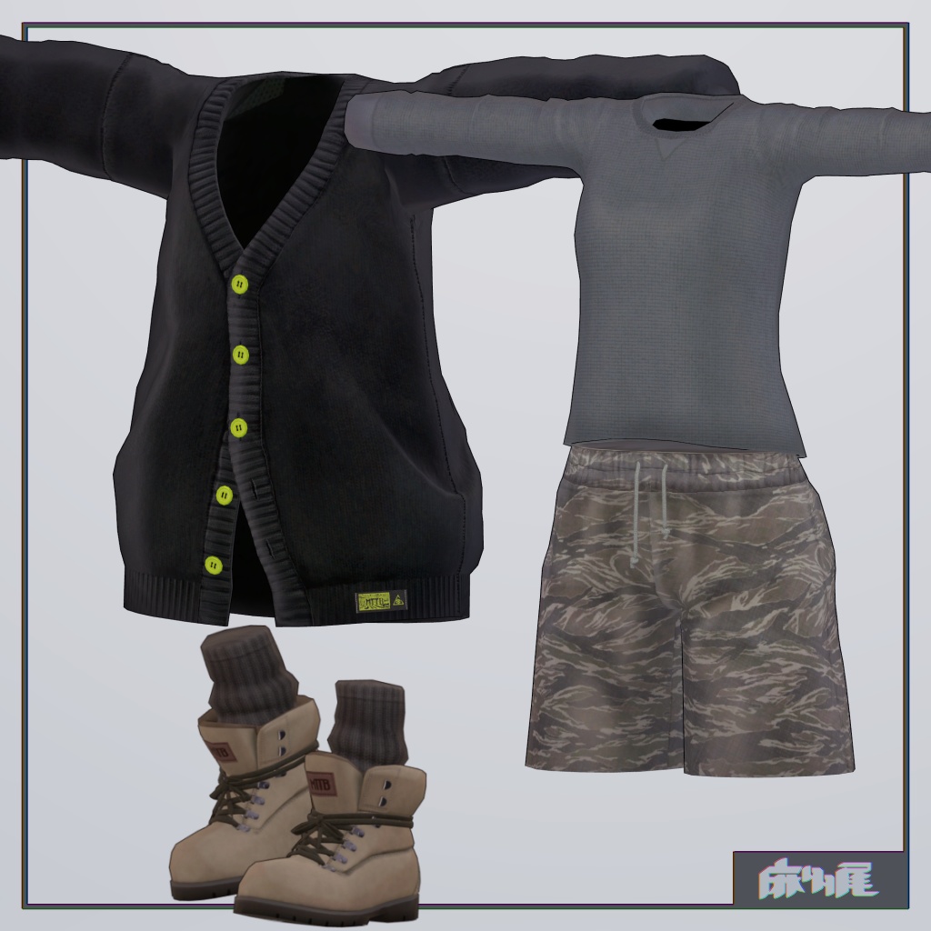 【からぬ対応】カーディガン&ブーツ【MA対応】