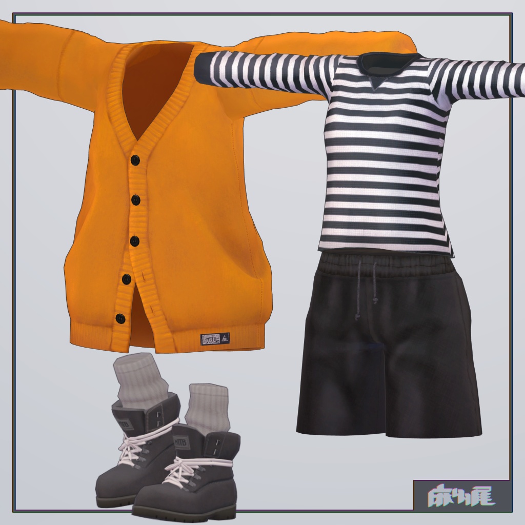 【からぬ対応】カーディガン&ブーツ【MA対応】